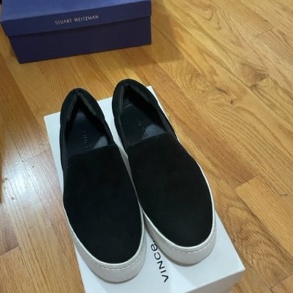 Vince Warren Suede Platform Skate Sneakers SZ 5.5 - Picture 5 of 6